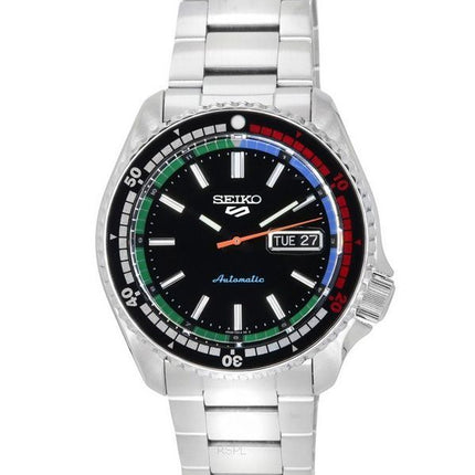 Seiko 5 Sports SKX Style The New Regatta Timer Special Edition Black Dial Automatic SRPK13K1 100M Mens Watch