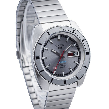 Seiko 5 Sports 1968 Recreation Limited Edition Silver Grey Dial Automatic SRPL03K1 100M Men's Watch With Extra Strap