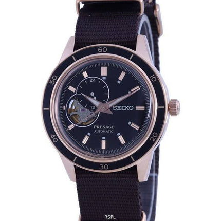 Seiko Presage Style 60s Open Heart Black Dial Automatic SSA426 SSA426J1 SSA426J Mens Watch