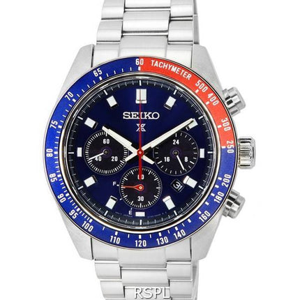 Seiko Prospex Speedtimer Go Large Solar Chronograph Blue Dial SSC913 SSC913P1 SSC913P 100M Men's Watch