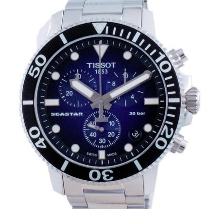 Tissot T-Sport Seastar 1000 Chronograph Quartz Divers T120.417.11.041.01 T1204171104101 300M Mens Watch