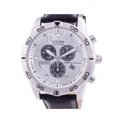 Refurbished Citizen Perpetual Calendar Chronograph Silver Dial Eco-Drive BL5470-14A 100M Men's Watch