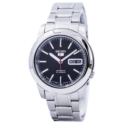 Refurbished Seiko 5 Stainless Steel Black Dial Automatic SNKE53J1 Men's Watch