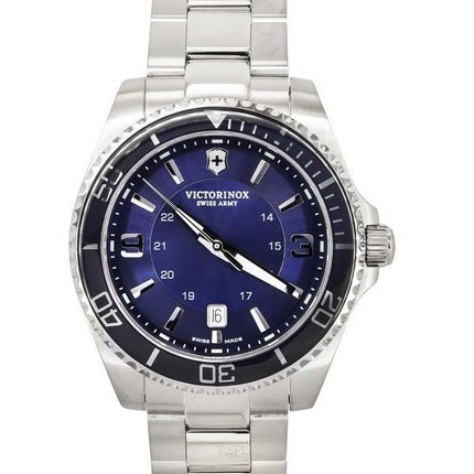 Victorinox Swiss Army Maverick Large Stainless Steel Blue Dial Quartz 242007 100M Men's Watch