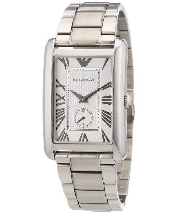 Rectangle armani watch new arrivals