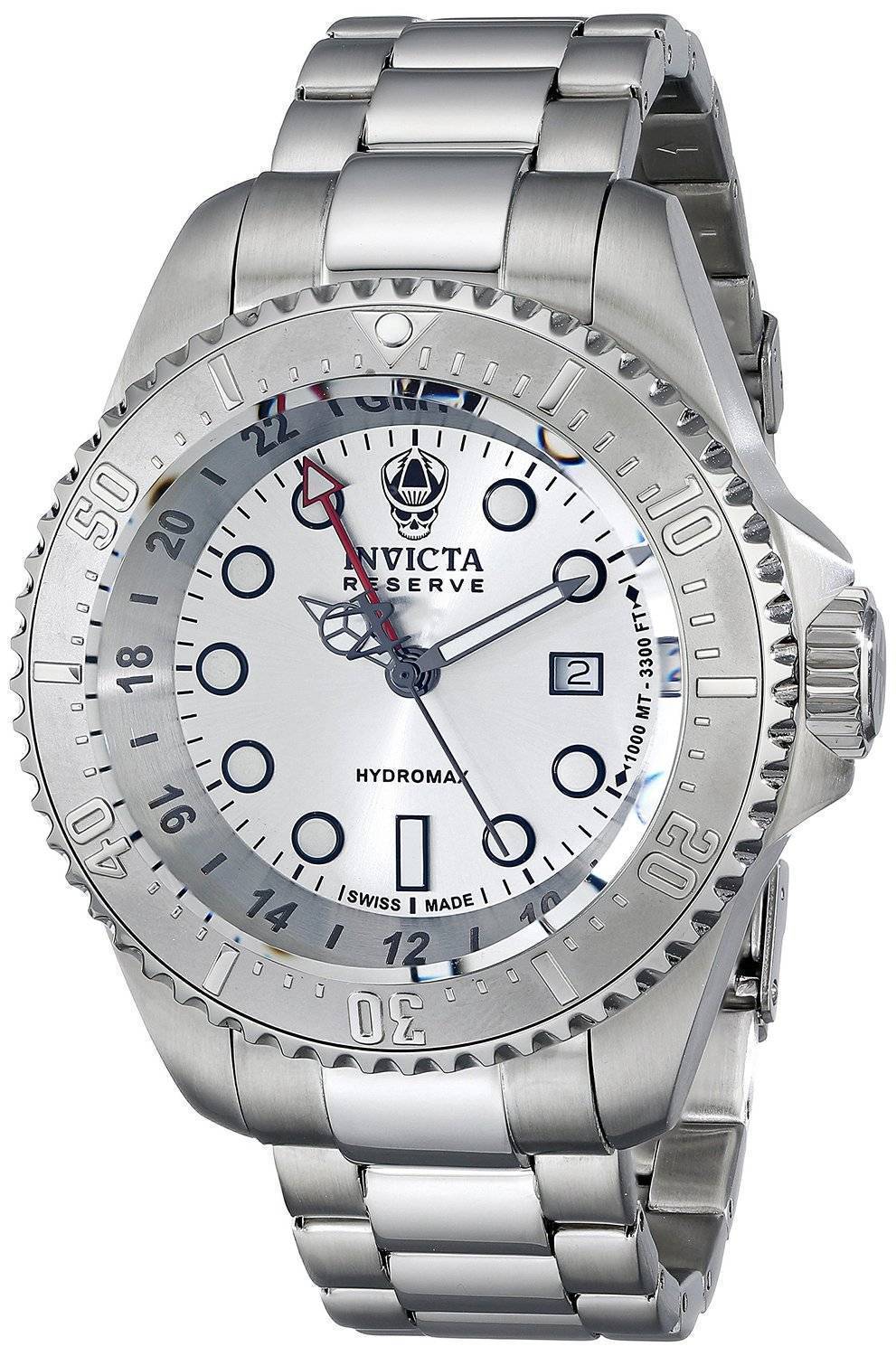 Invicta Reserve Hydromax Silver Dial Stainless Steel 16958 Men s