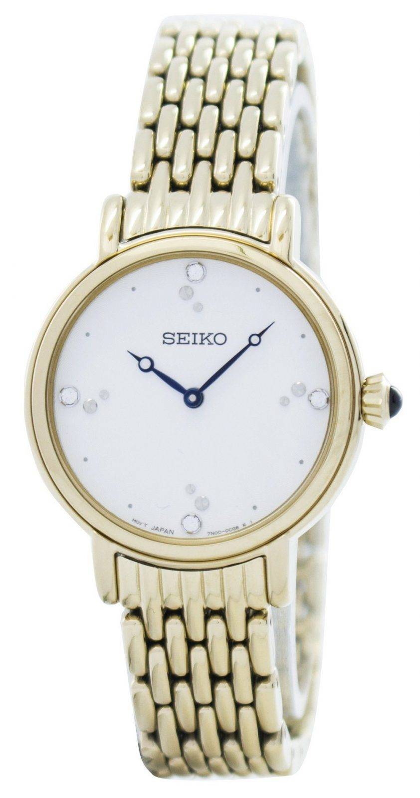 Seiko Quartz Swarovski Crystals SFQ804 SFQ804P1 SFQ804P Women's Watch ...