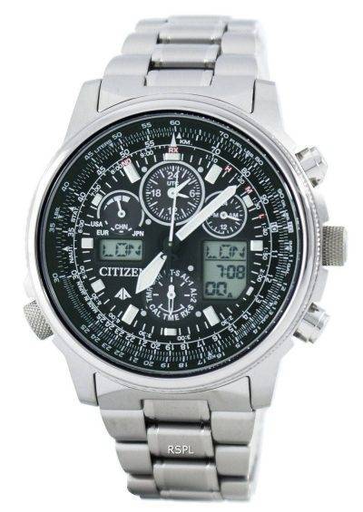 Citizen Promaster Sky Pilot Titanium Eco-Drive Radio Controlled World Time JY8020-52E Men's Watch