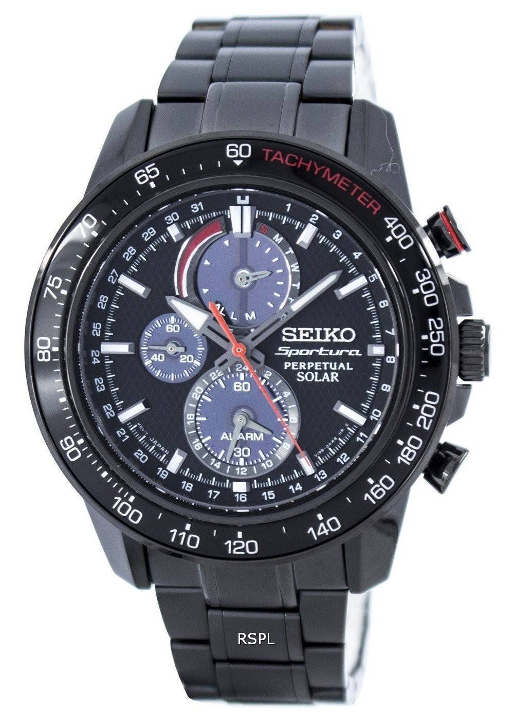 Seiko Sportura Perpetual Solar Multi-Function SSC427 SSC427P1 SSC427P ...