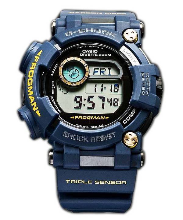 Casio G-Shock FROGMAN Multiband 6 Triple Sensor Divers 200M GWF