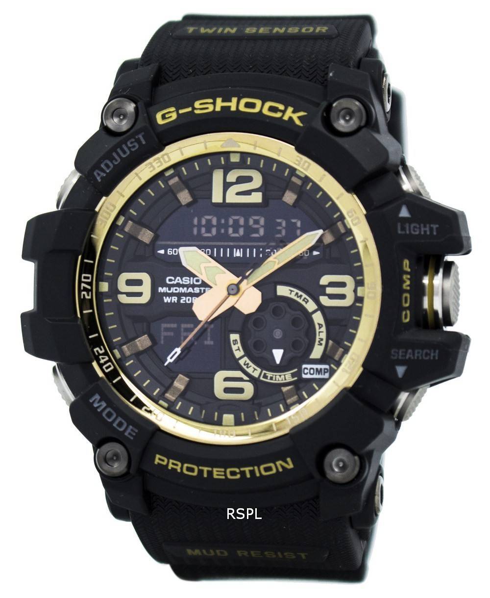 Casio G-Shock MUDMASTER Analog-Digital World Time Alarm GG-1000GB-1A Men&#039;s Watch - CityWatches.co.nz