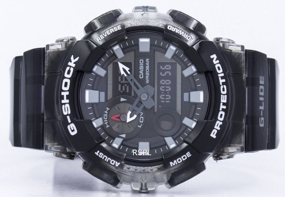Casio G-Shock G-LIDE Tide Graph Thermometer Moon Phase GAX-100MSB-1A ...