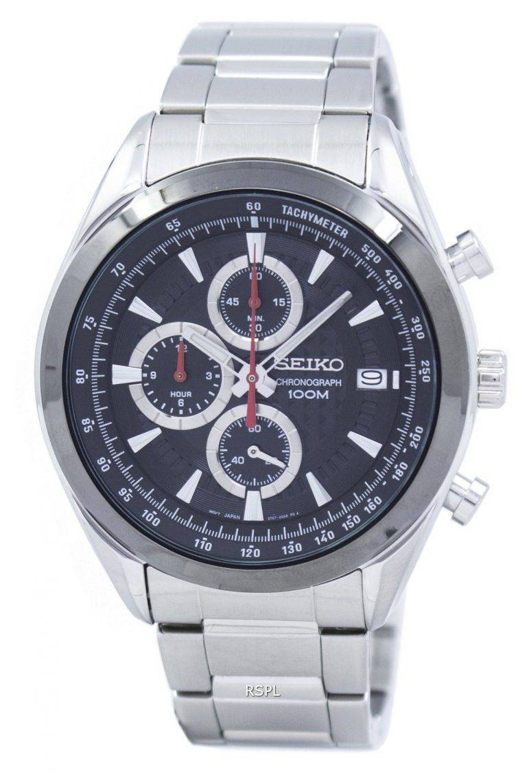 Seiko Chronograph Quartz Tachymeter SSB201 SSB201P1 SSB201P Men's Watch ...