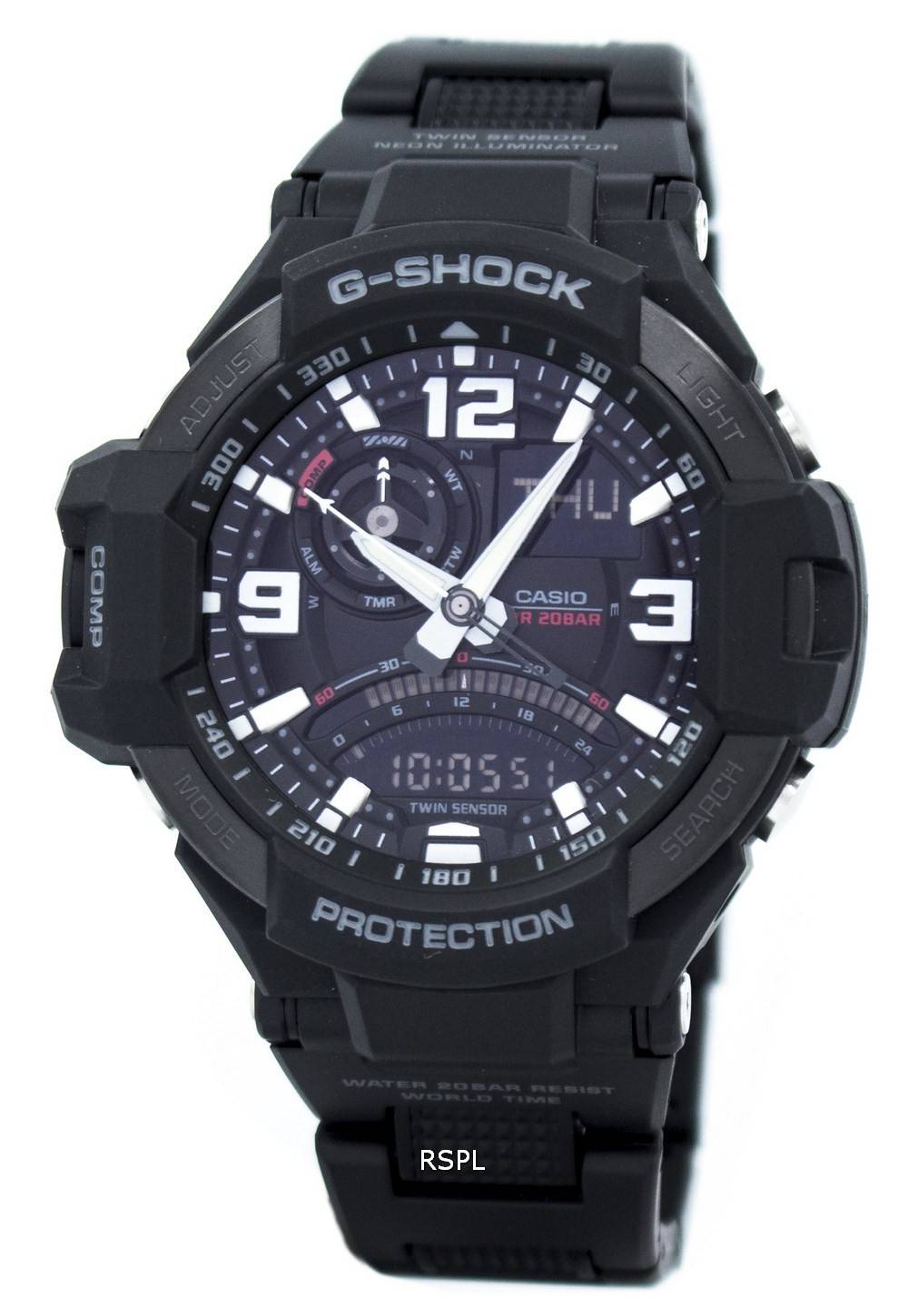 Casio G-Shock Twin Sensor GRAVITYMASTER GA-1000FC-1A Mens Watch