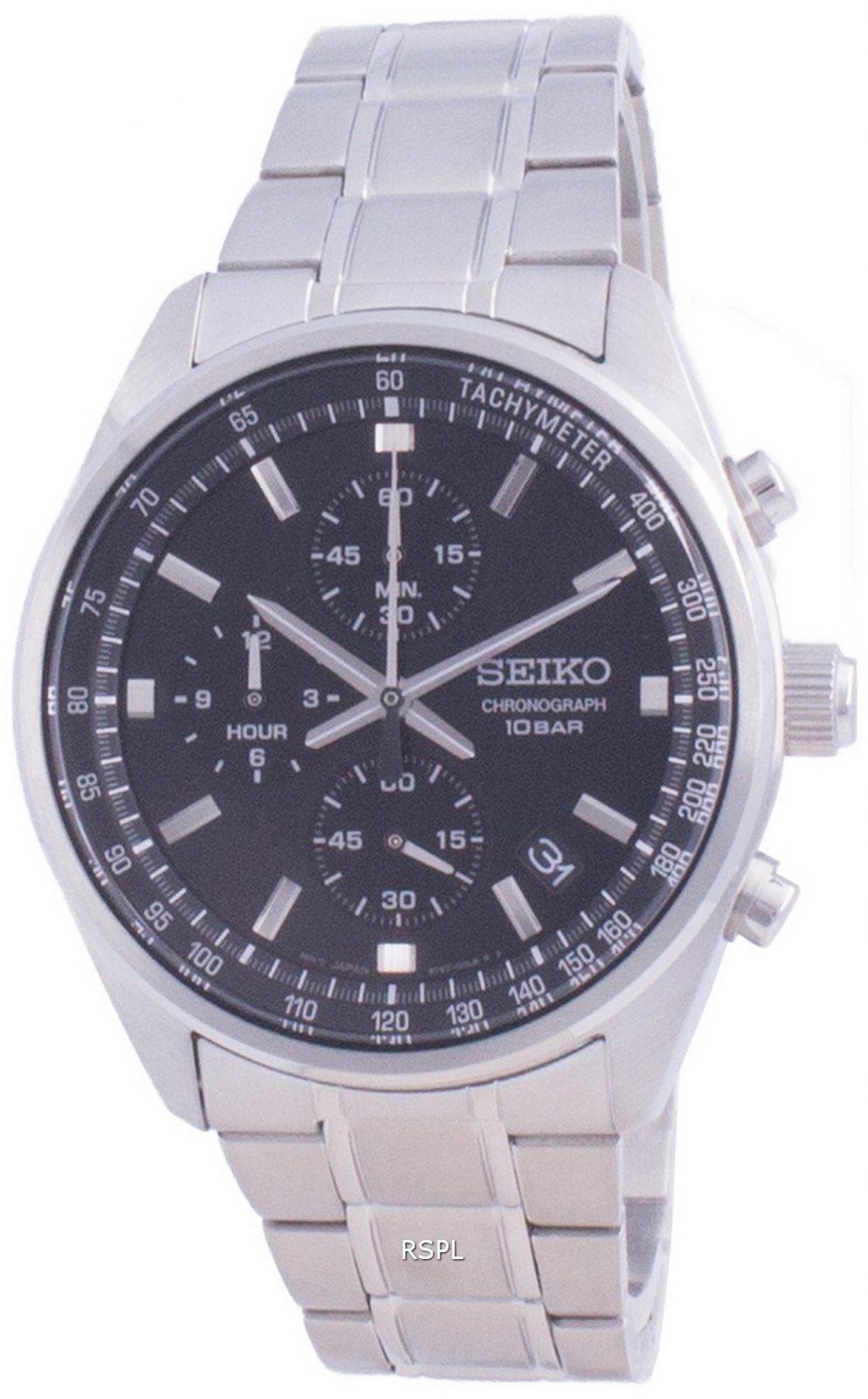 Seiko Chronograph Quartz SSB379 SSB379P1 SSB379P 100M Men's Watch ...