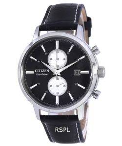 Citizen Classic Twin Eye Chronograph Leather Strap Eco-Drive CA7061-18E Mens Watch