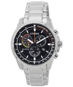 Citizen Core Eco-Drive Chronograph Black Dial AT1190-87E 100M Men's Watch