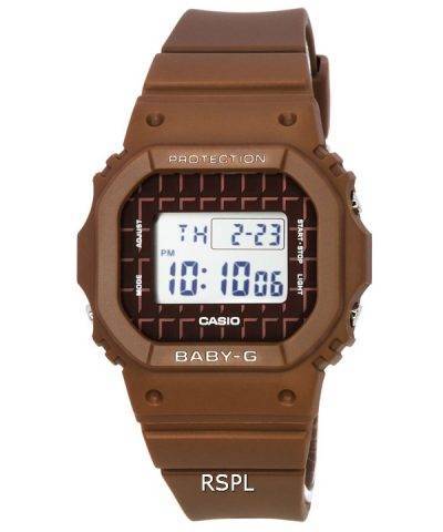 Casio Baby-G Sweets Collection Chocolate Brown Digital Quartz BGD-565USW-5 BGD565USW-5 100M Women's Watch