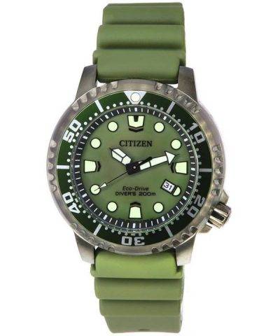 Citizen Promaster Marine Eco-Drive Green Dial Diver's BN0157-11X 200M Men's Watch