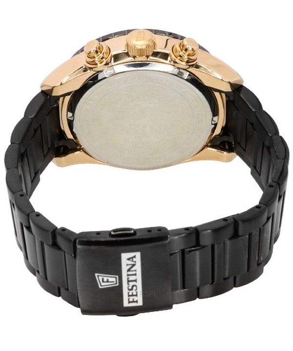 Chronograph Quartz Ceramic Men\'s Watch Dial 100M Black 20578-1 Festina