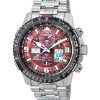 Citizen Promaster Skyhawk Perpetual Calendar Red Dial Eco-Drive Diver's JY8086-89X 200M Men's Watch