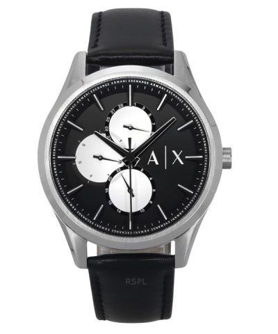 Armani Exchange Multifunction Leather Strap Black Dial Quartz AX1872 Men's Watch