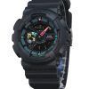 Casio G-Shock Analog Digital Multi Fluorescent Accents Series Resin Strap Black Dial Quartz GA-110MF-1A 200M Men's Watch