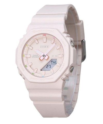 Casio G-Shock Analog Digital ITZY Collaboration Light Pink Dial Quartz GMA-P2100IT-4A 200M Women's Watch