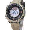 Casio ProTrek Climber Line Digital Beige Silicon Strap Tough Solar PRG-340SC-5 100M Men's Watch