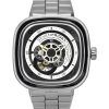 Sevenfriday P-Series NFC Black And White Open Heart Dial Automatic P1B/01M SF-P1B-01M Men's Watch