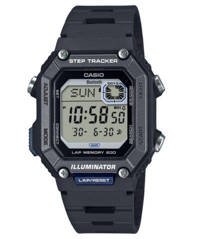 Casio Standard Digital Smartphone Link Step Tracker Resin Strap Quartz WS-B1000-1AV 100M Men's Watch