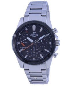 Casio Edifice Chronograph Analog Solar EQS-930DB-1A EQS930DB-1 100M Mens Watch