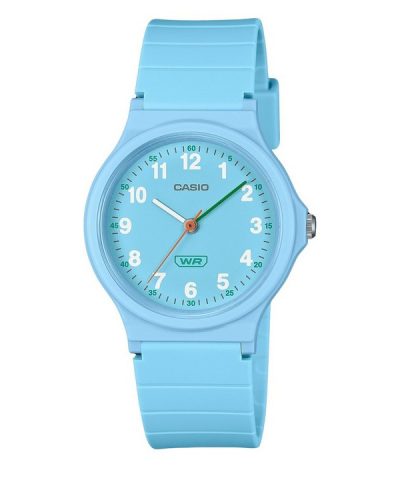 Casio Pop Analog Blue Bio Based Resin Strap Blue Dial Quartz LQ-24B-2B Women's Watch