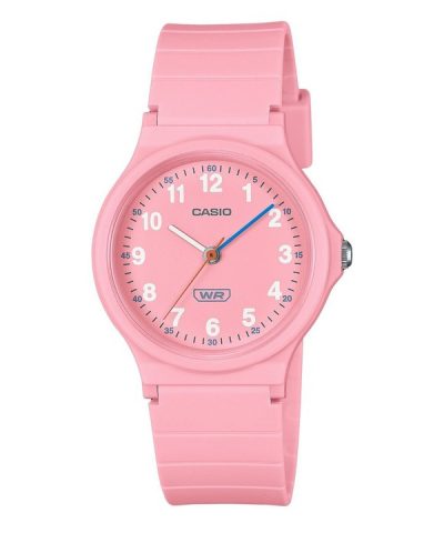 Casio Pop Analog Pink Bio Based Resin Strap Pink Dial Quartz LQ-24B-4B Women's Watch