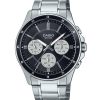 Casio Standard Analog Ion Plated Stainless Steel Black Dial Quartz MTP-1374D-1A3V Men's Watch