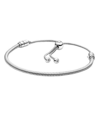 Pandora Moments Snake Chain Slider Bracelet 599652C01-2 For Women