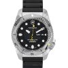 Victorinox Swiss Army Dive Pro Rubber Strap Black Dial Automatic Diver's 241994 300M Men's Watch