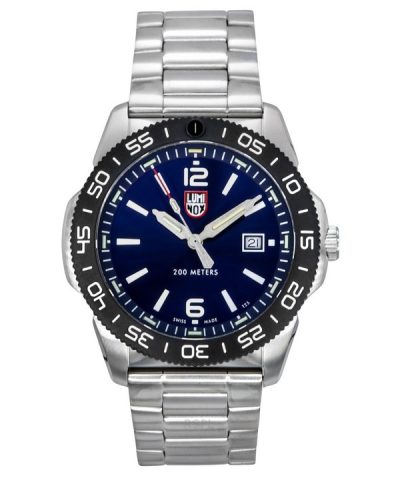 Luminox Pacific Diver Stainless Steel Blue Dial Quartz XS.3123 200M Mens Watch