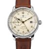 Zeppelin Mediterranean Leather Strap Beige Dial Automatic 96685 Mens Watch